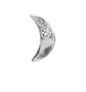 Stine A Øreringe - 1281-02-S Petit Bella Moon Earring, Silver